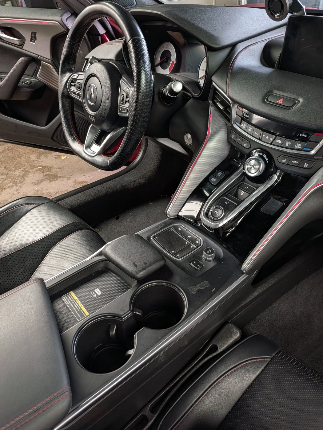 Acura TLX interior console and trim, detailed and reset
